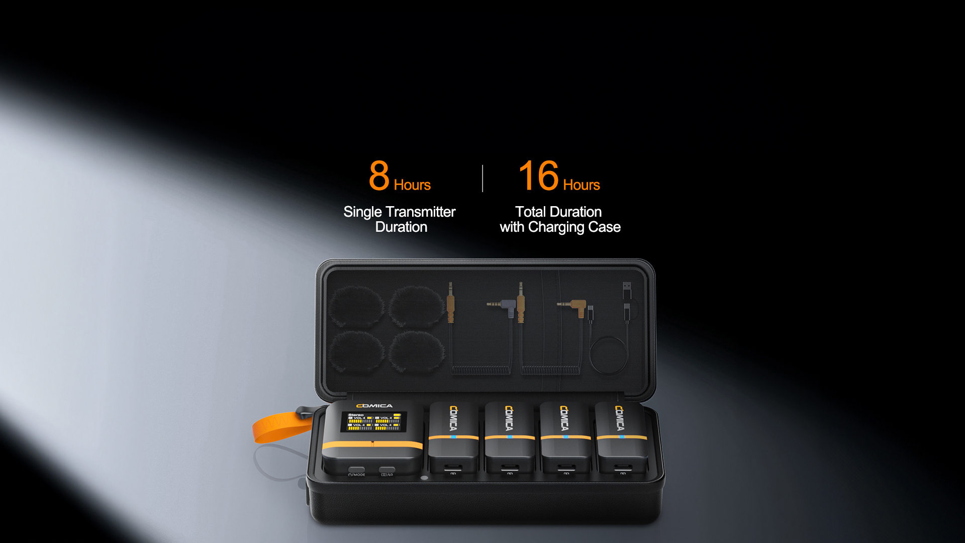 Charging & Storing Case, Duration Up to 16H