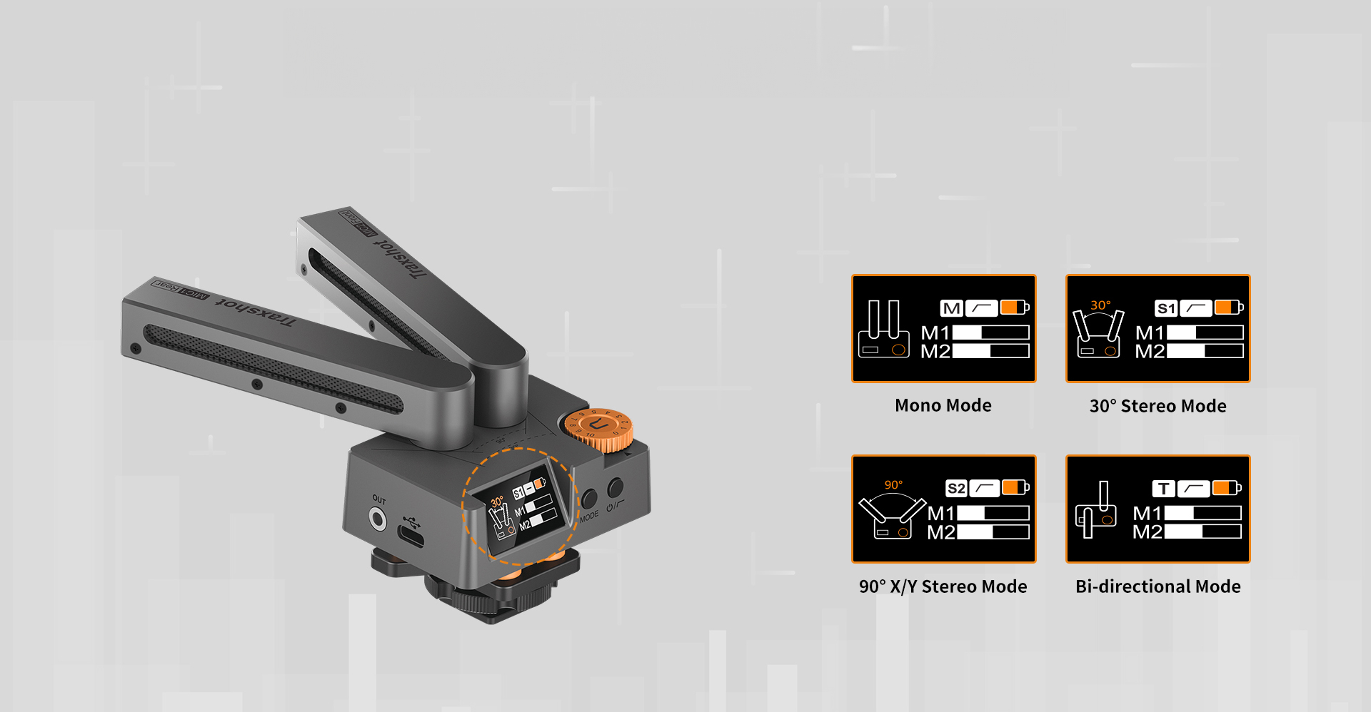 Multi-modes Switching: Mono, Two-level Stereo, Bi-directional Pattern