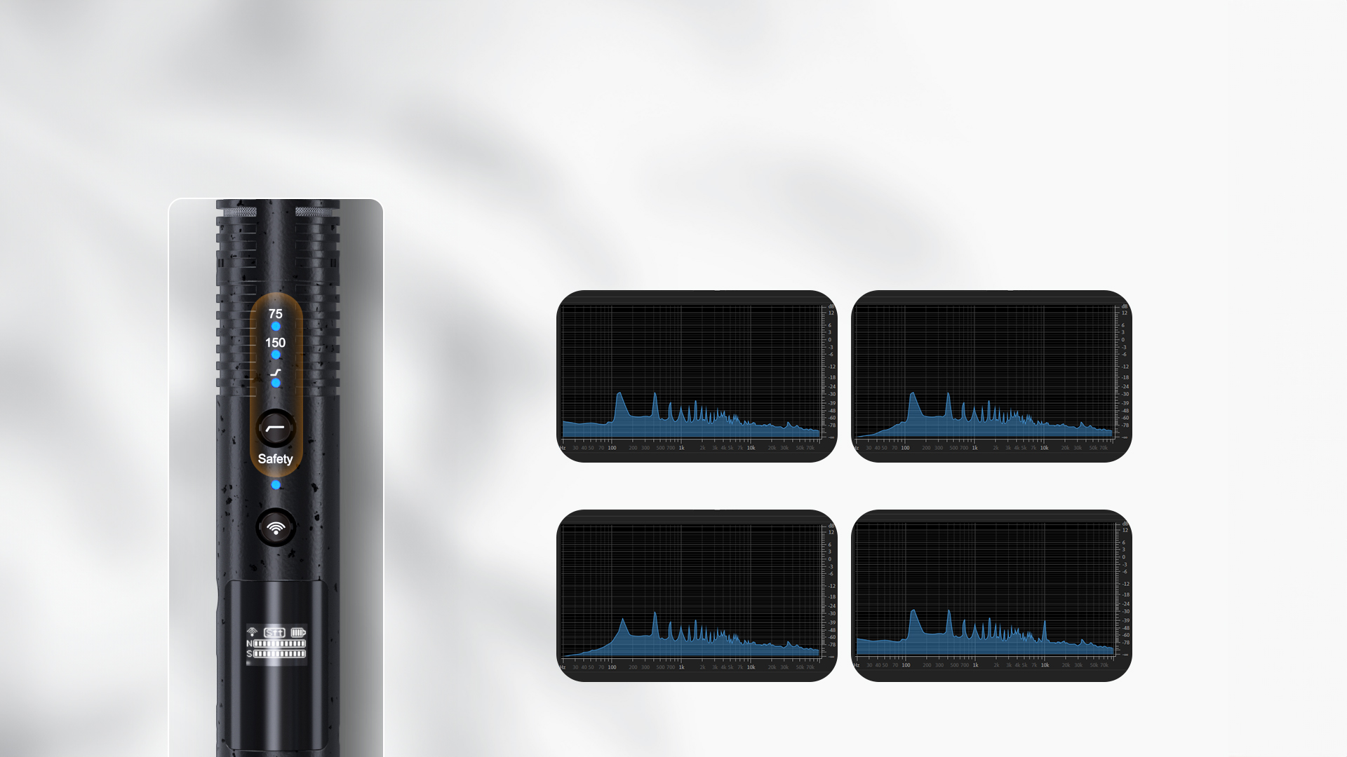 75/150Hz Two Low-cut Filter Modes, High-frequency Boost