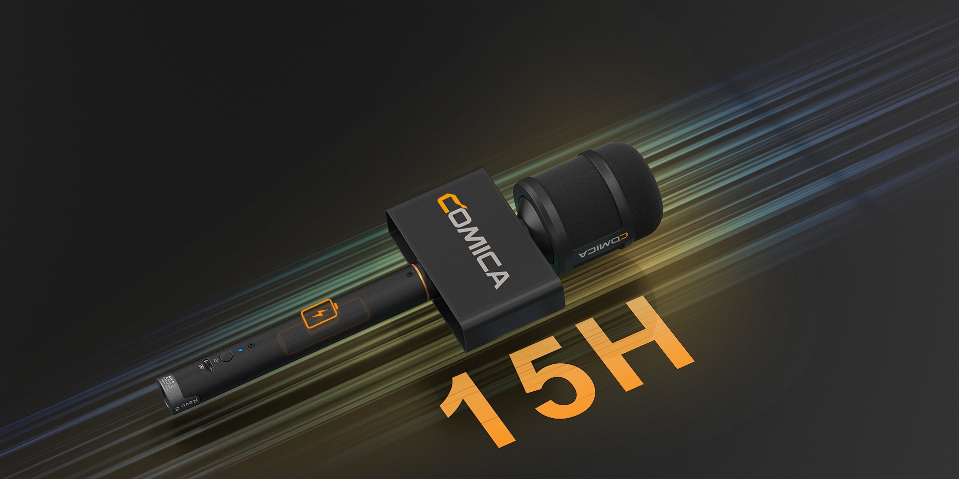Built-in Lithium Battery, Duration Up to 15 Hours
