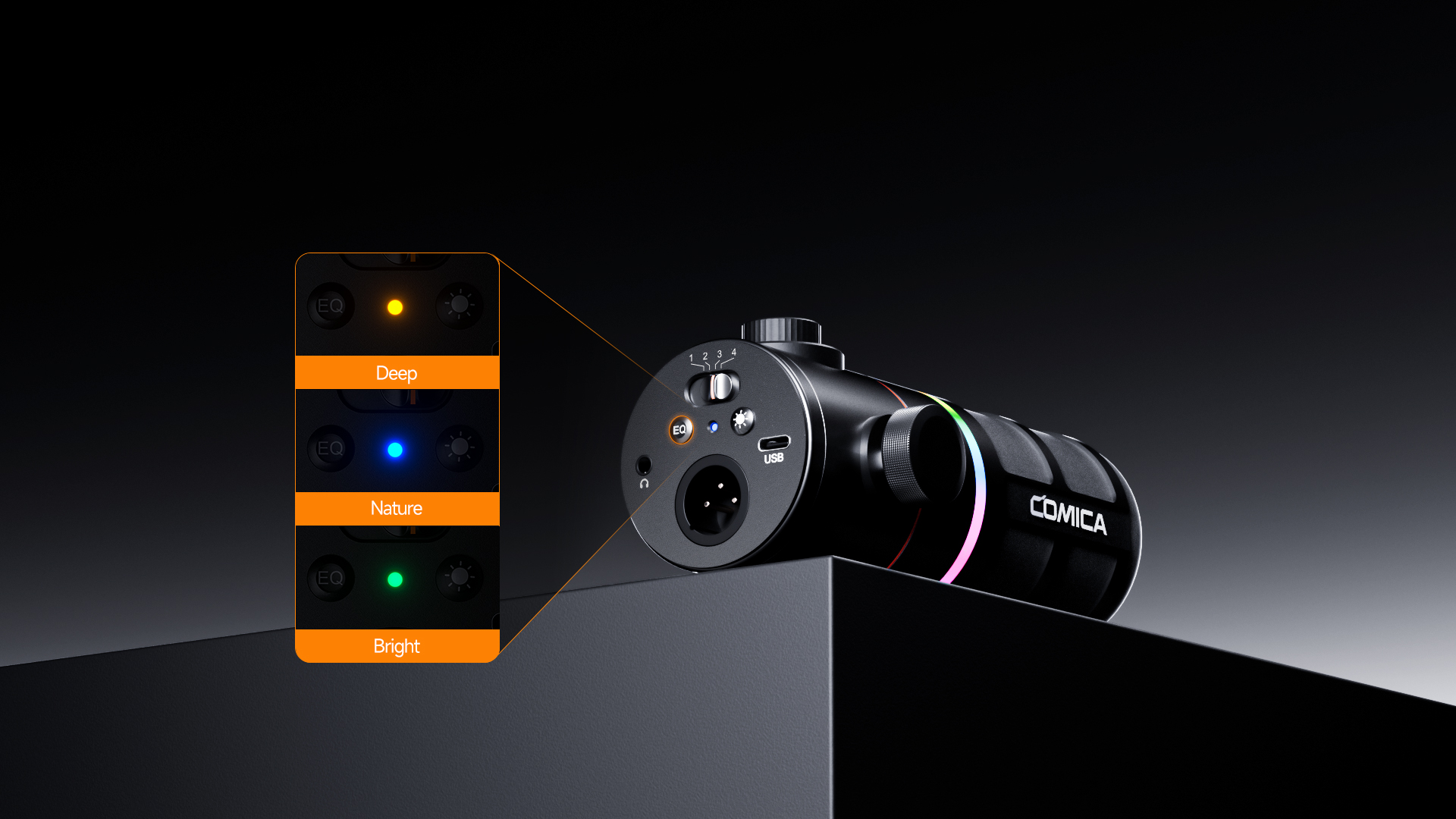 Support 3 EQ Modes for Customized Adjustment