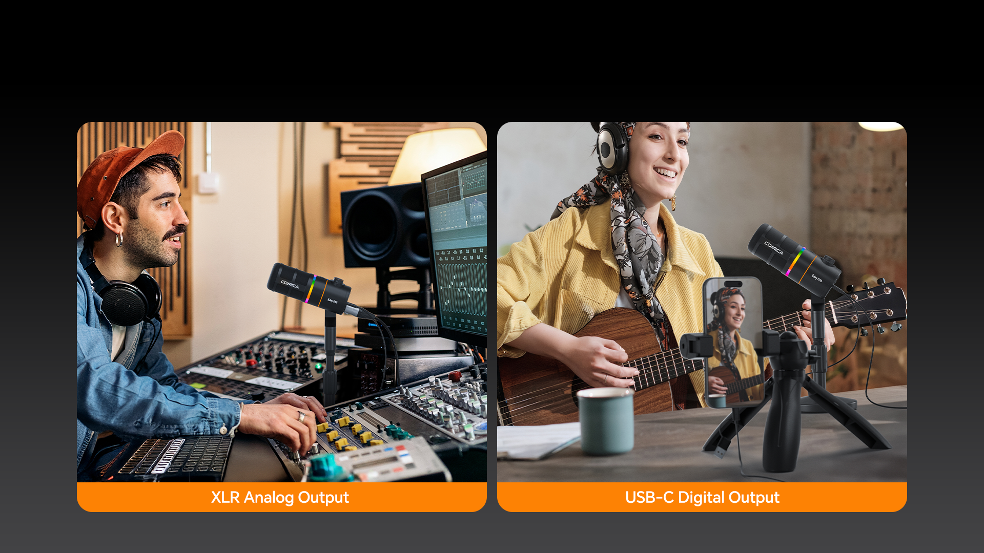 XLR/USB-C Digital/Analog Outputs, Wide Compatibility