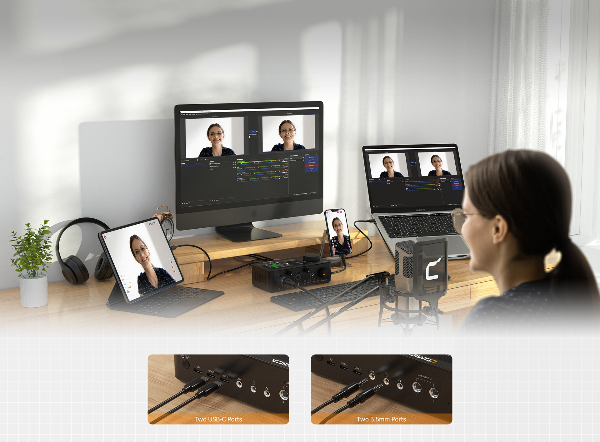 Dual USB Interfaces for Dual PC Streaming