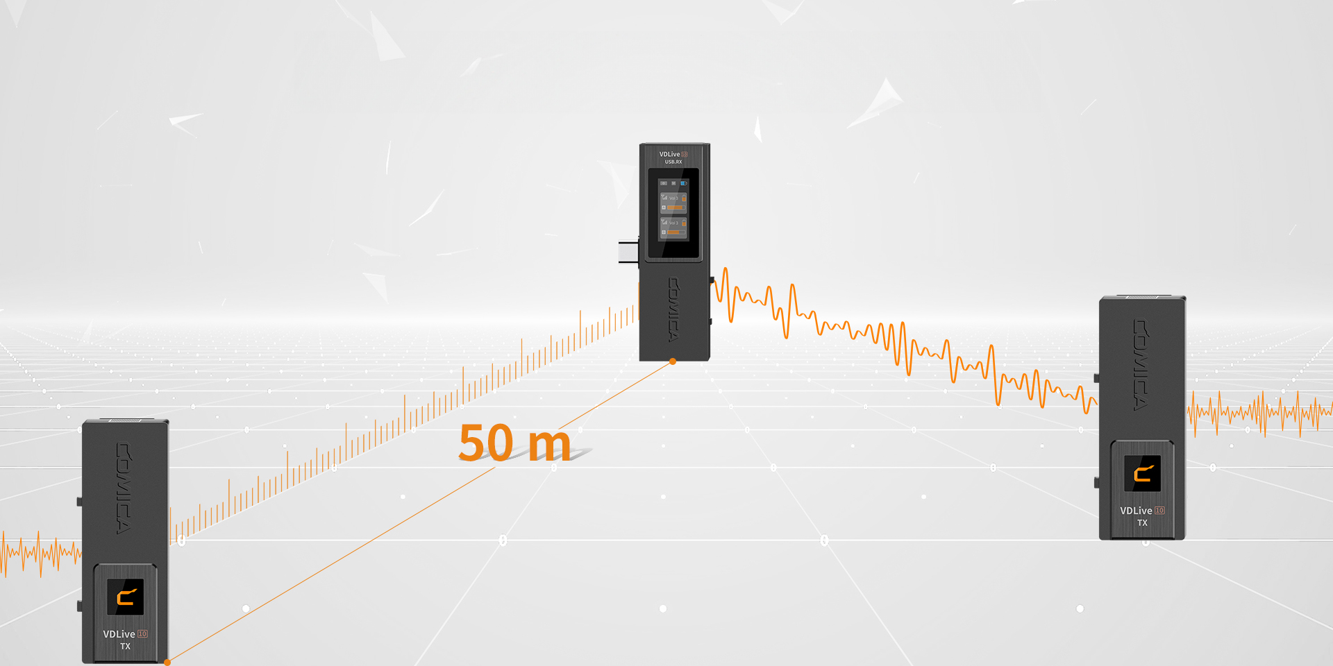 Intelligent Noise Reduction, Working Distance Up to 50m (Open Area)