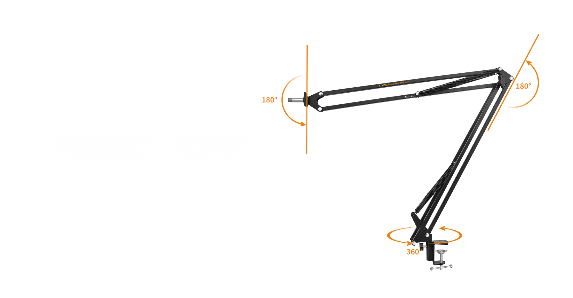 Adjustable Suspension Boom Stand, Flexible Use