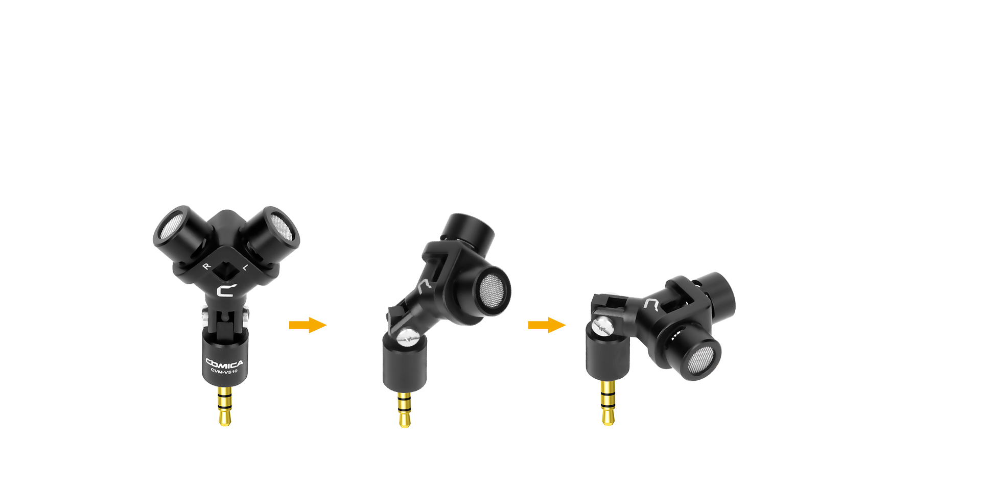 90 Degrees Adjustable Audio Recording Direction