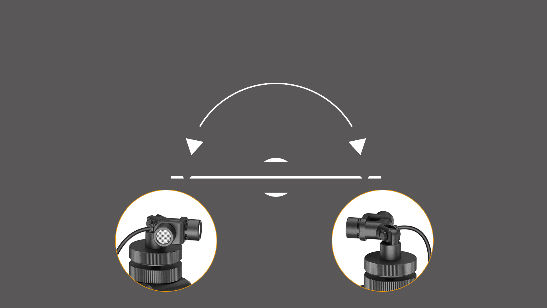 180 Degree Adjustable Audio Recording Direction