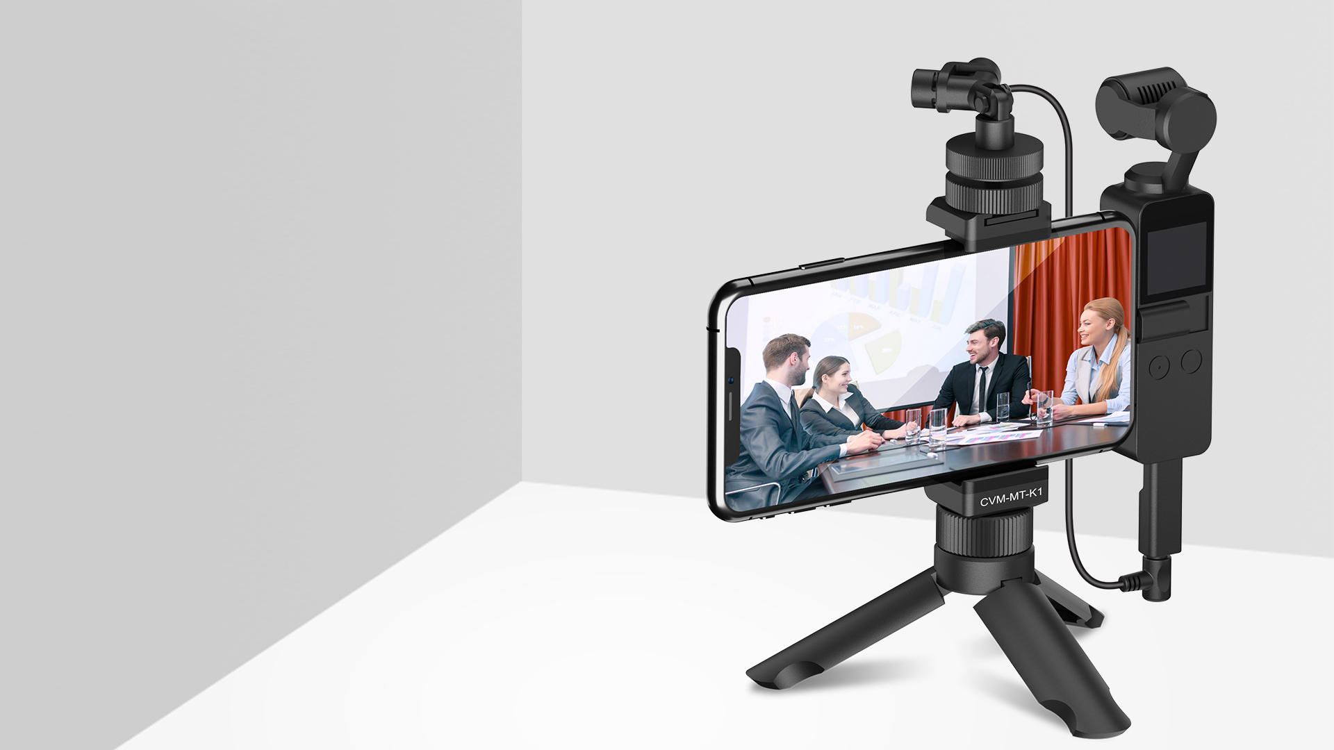 Equipped with Smartphone Monitor Kit for More Flexible Use