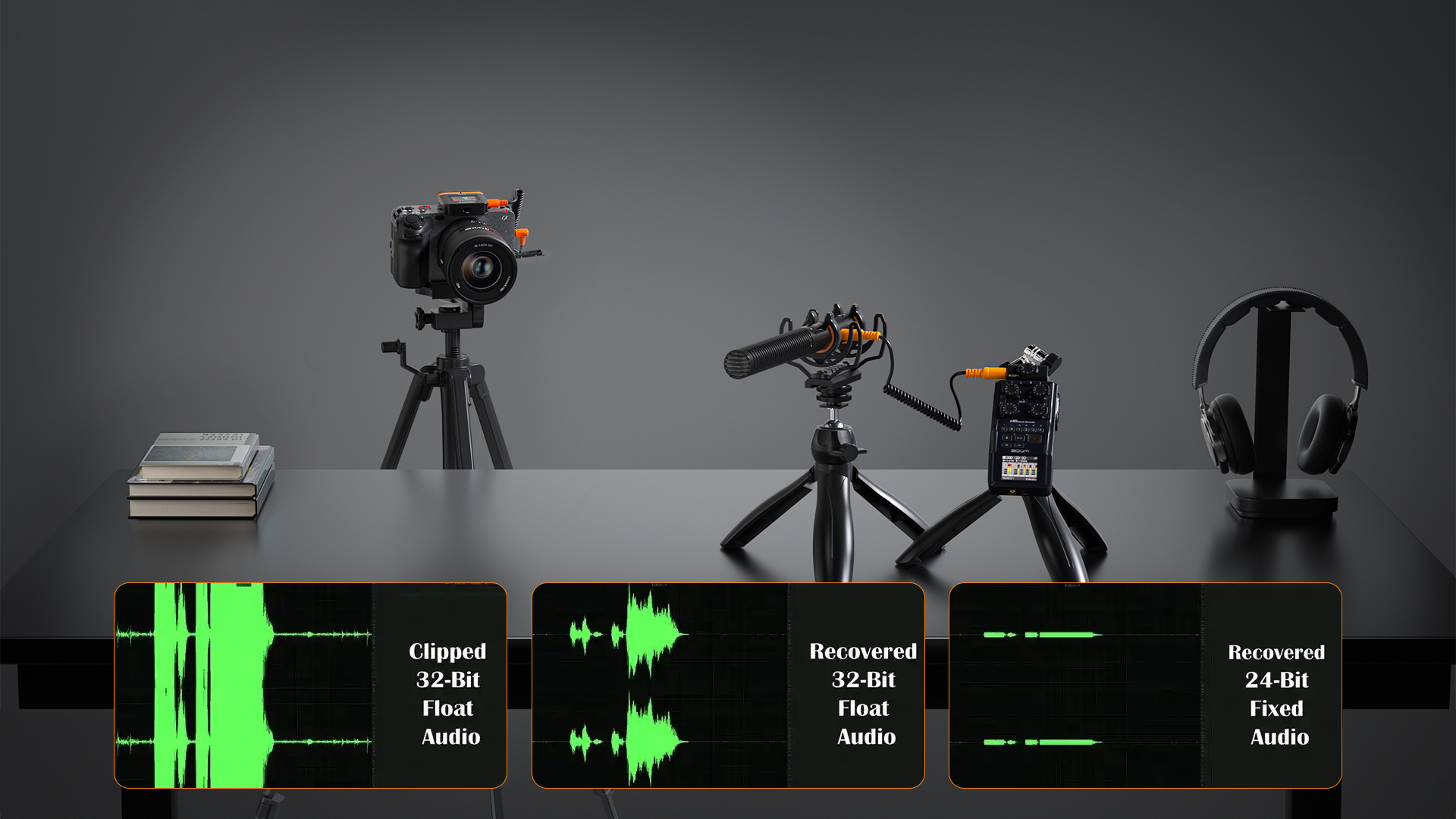 48kHz/32-bit Float Recording, Wired/Wireless Dual Modes