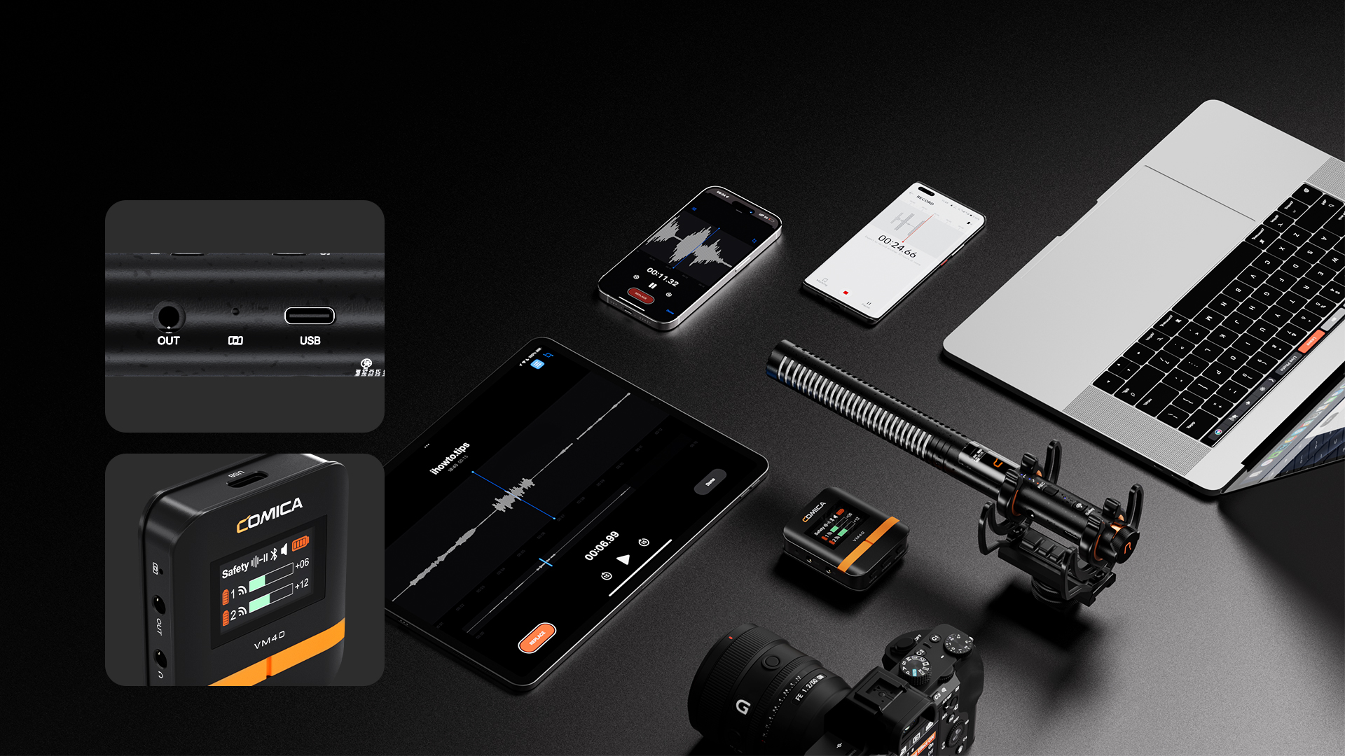 Digital&Analog Outputs, Universal for Camera/Smartphone/PC