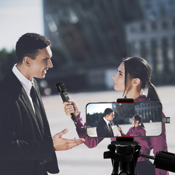 Microphone Sans Fil Comica Revo S - Pour Interview, Podcast - Compatible IPhone, Android, PC - Qualité 48kHz/24bits, Réduction Bruit
