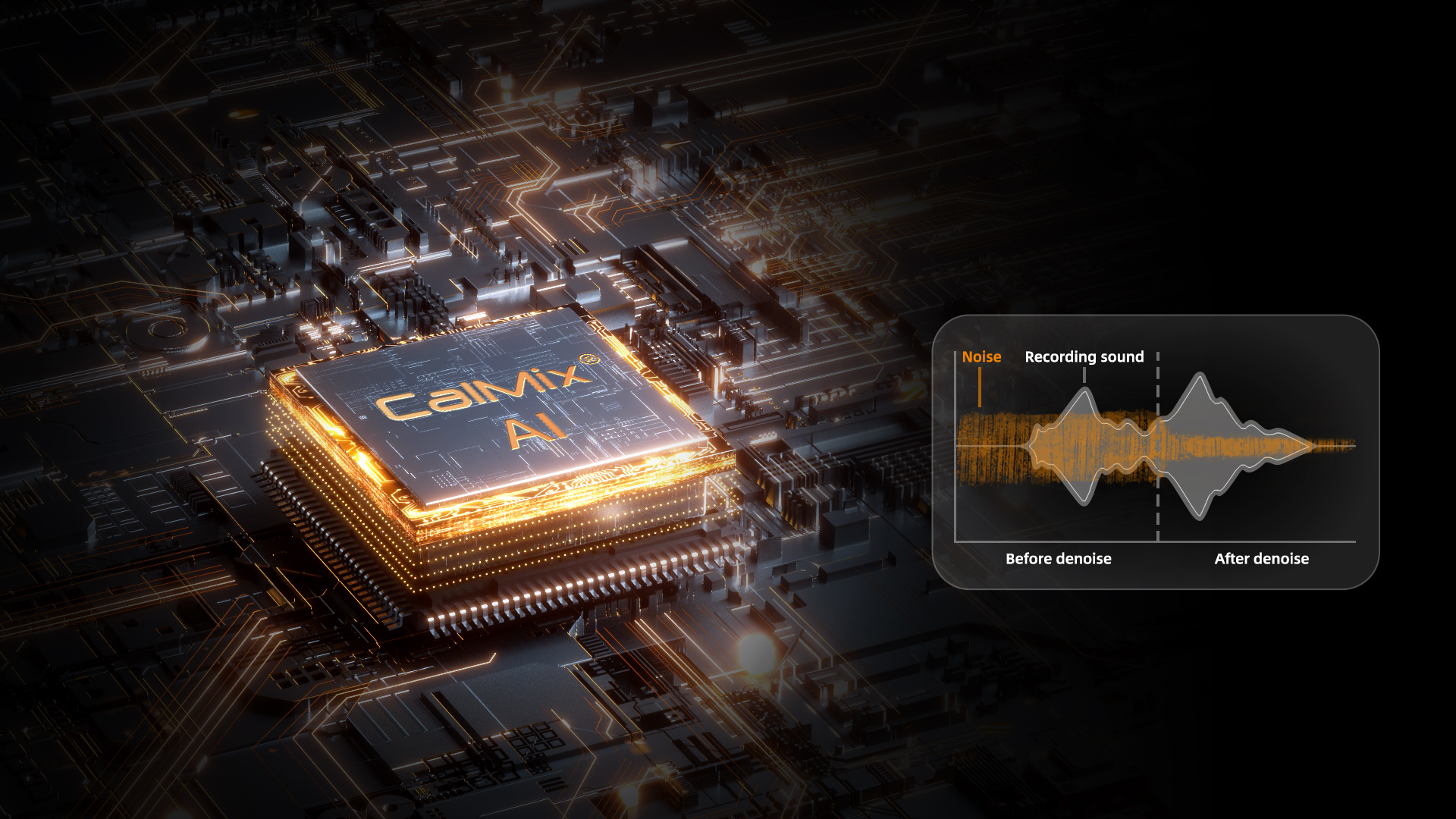 One-click CalMix® Al Denoise
