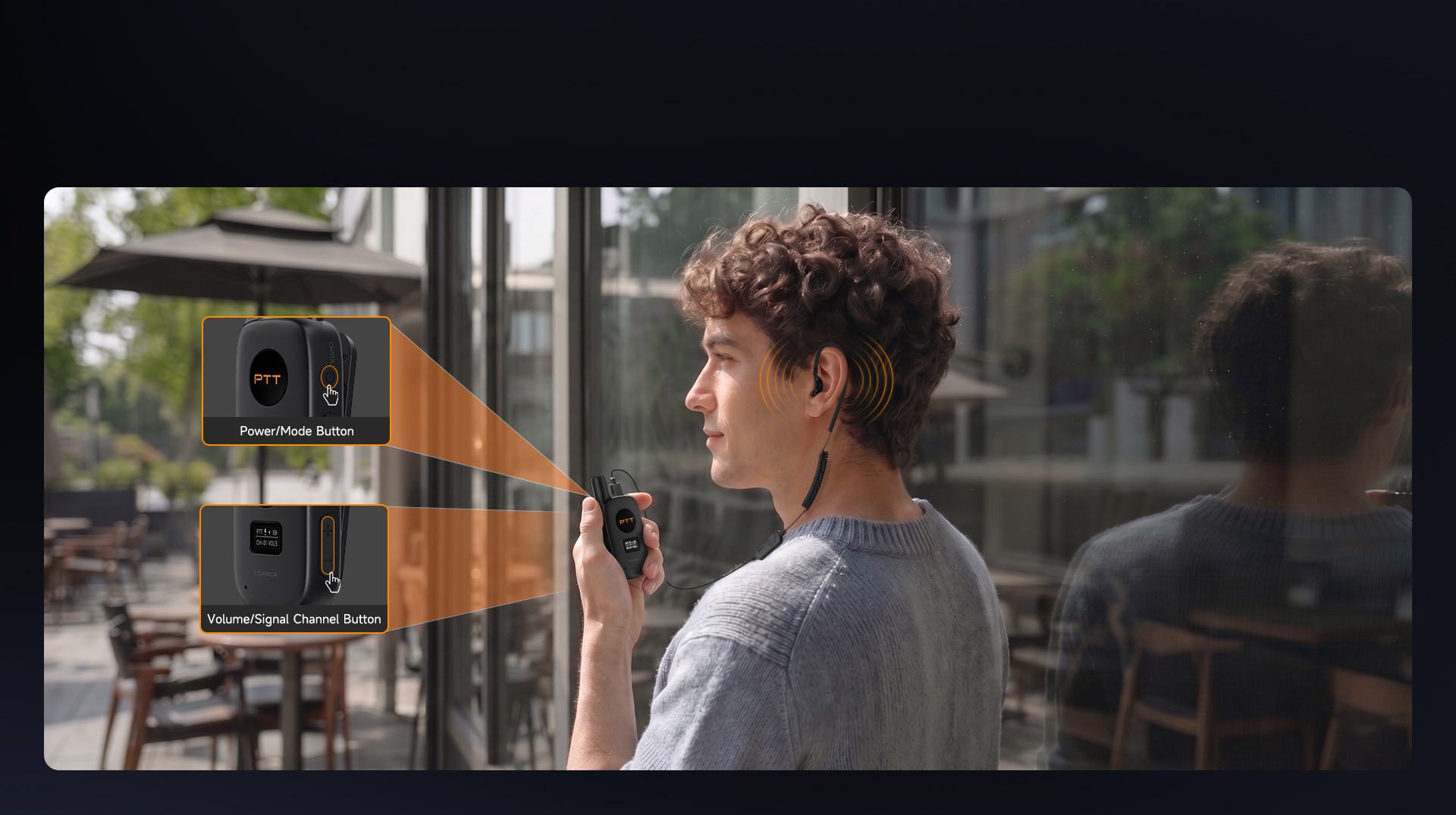 22 Selectable Signal Channels, 10-level Volume Adjustment for Clear Talk